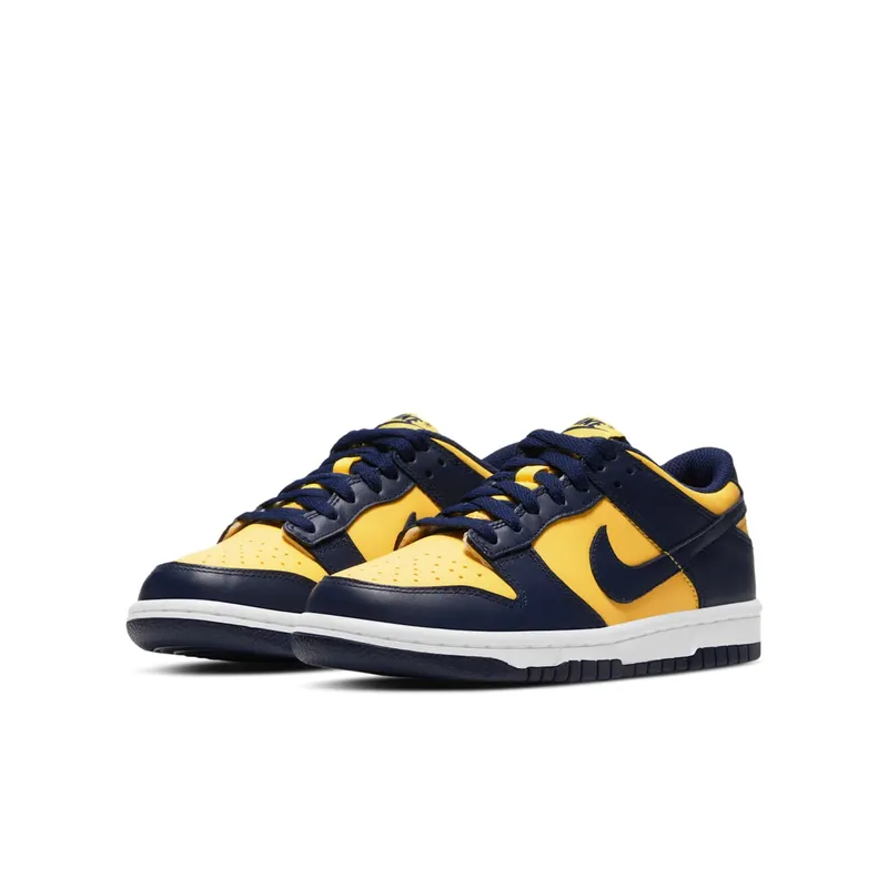 Nike Dunk Low Michigan (GS) (2021) – “Varisty Maize / Midnight Navy / White” (CW1590-700)