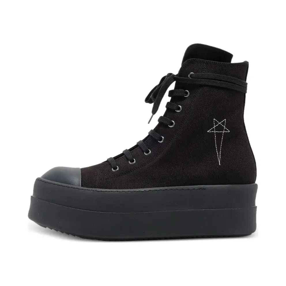 Rick Owens DRKSHDW Sneakers met dubbele bumper – Schwarz (DU02S28319899)