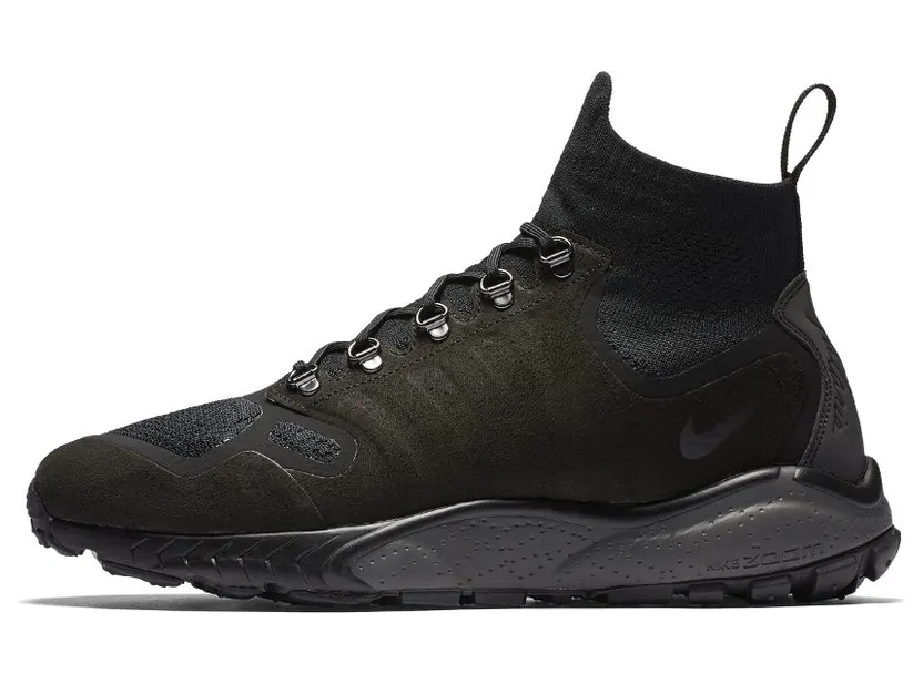 Nike Zoom Talaria Mid Flyknit Black/Black/Dark Grey/Black (856957-001)