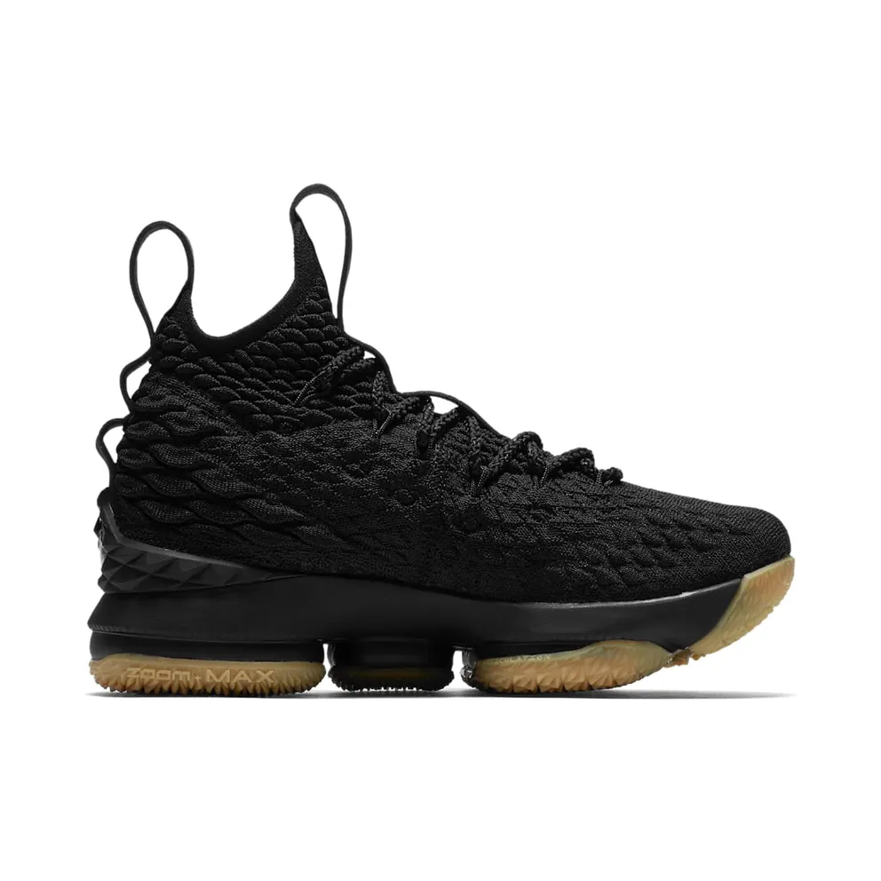 Nike LeBron 15 Black Gum (GS) Black/Gum Light Brown (922811-001)