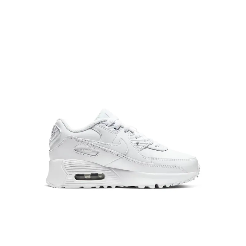Nike Air Max 90 White (PS) White/Metallic Silver/White (CD6867-100)