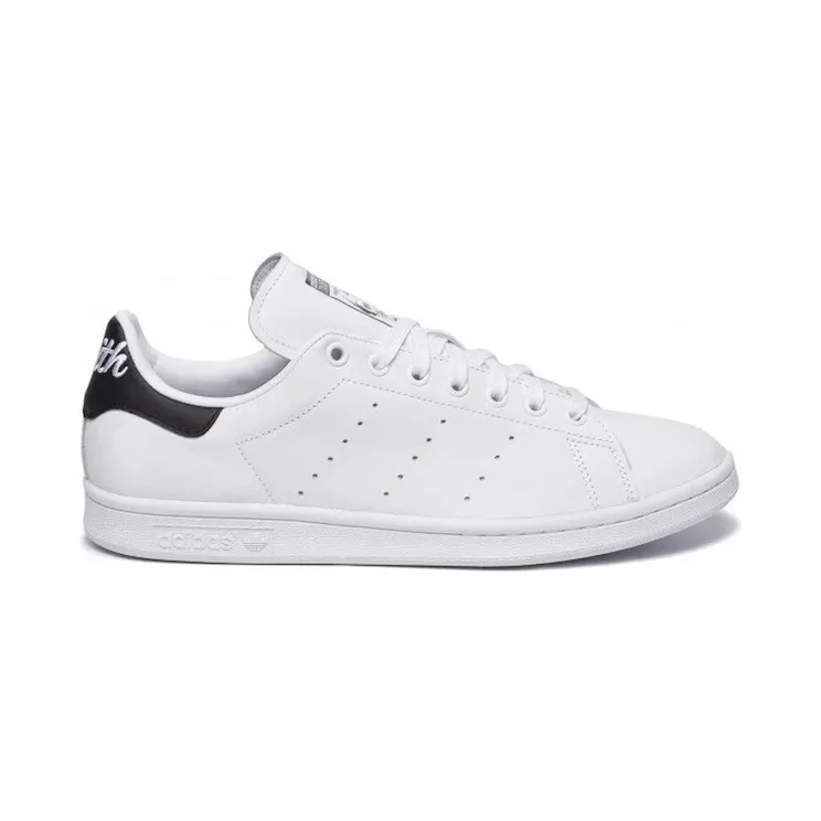 adidas Stan Smith White Black Cursive Heel (EE5818)