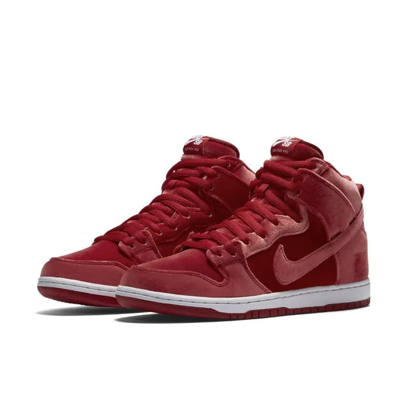 Nike Dunk SB High Red Velvet Gym Red/White/Gym Red (313171-661)