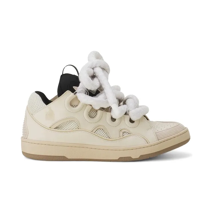 Lanvin Leather Curb Snake Laces Biege Black (FU-SKDK12-DRCO-H250510)