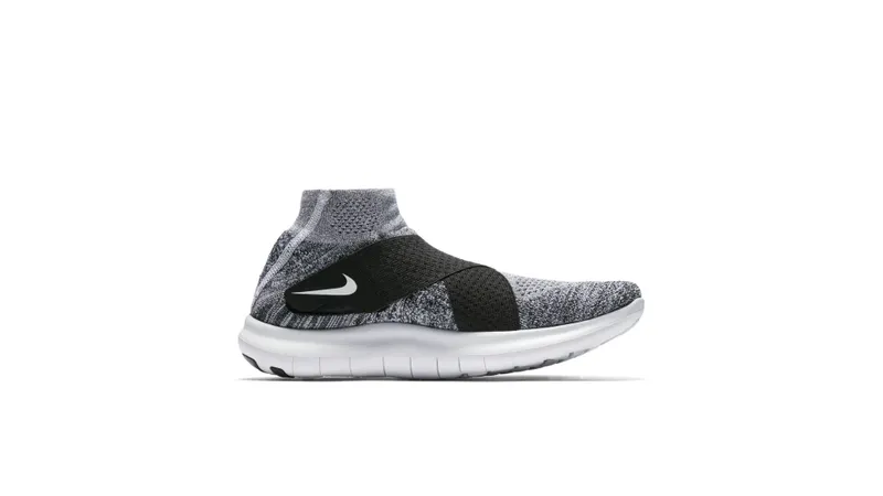 Nike Free RN Motion Flyknit 2017 Black White Black/White-Pure Platinum-Wolf Grey (880845-001)