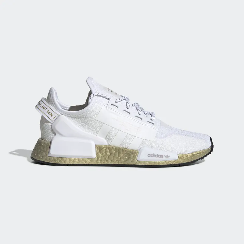 adidas NMD V2 Cloud White Gold Metallic (W) Cloud White/Cloud White/Gold Metallic (FW5450)