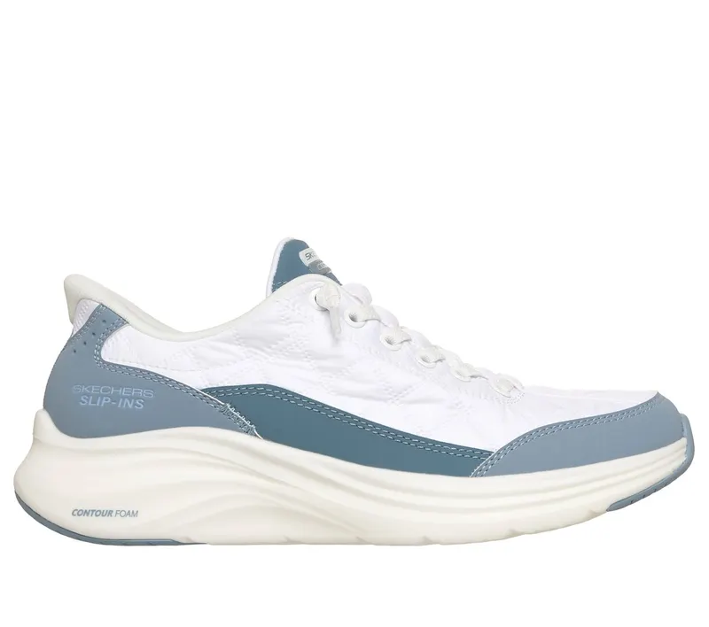 Skechers Slip-ins: Contour Foam Sneaker White/Licht Blue