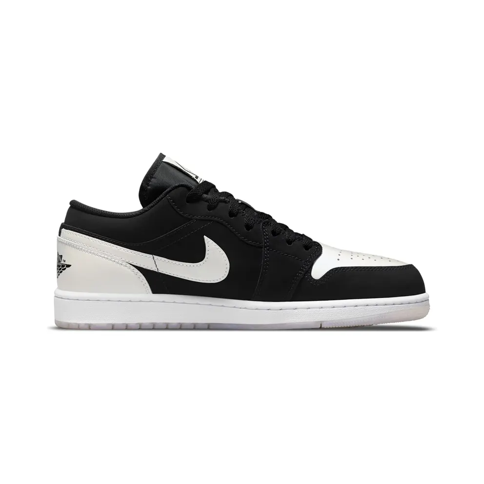 Air Jordan 1 Low Black White Diamond (DH6931-001)