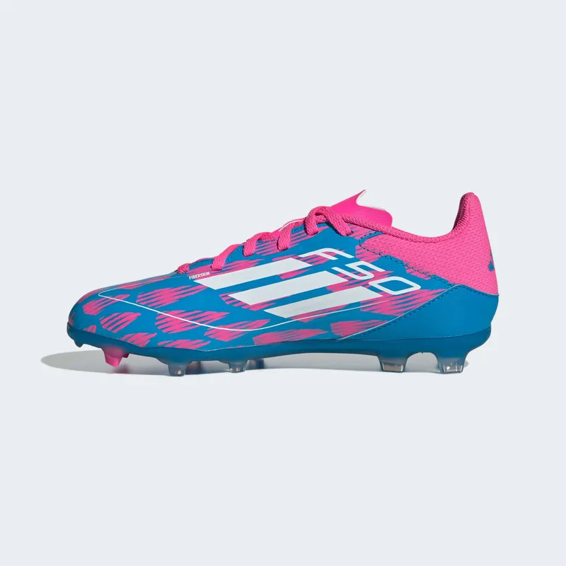 adidas F50 League Multi-Ground Solar Blue Cloud White Solar Pink (IF1365)