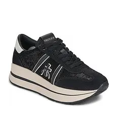 Premiata Bethcoin 8146 sneakers met vlakken en logopatch – Blauw (2)