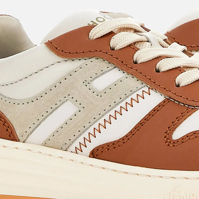 Sneakers Hogan H630 White Grey Brown (HXW6300EU50OIS641J) (5)
