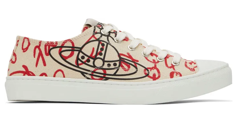Vivienne Westwood Beige Plimsoll Low-Top Sneakers (75020001M-W0005-)