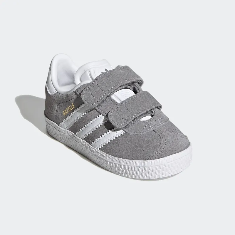Adidas Gazelle Grey Three / Cloud White / Gold Metallic (FW0713)
