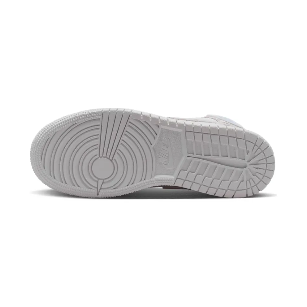 Jordan 1 Mid GS “White Field Silver” (IR2320-100)