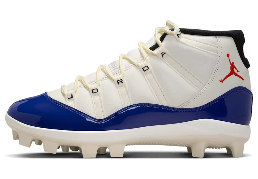 Air Jordan Eleven Mid Sail / Deep Royal Blue / Fire Red (HM7326-100)