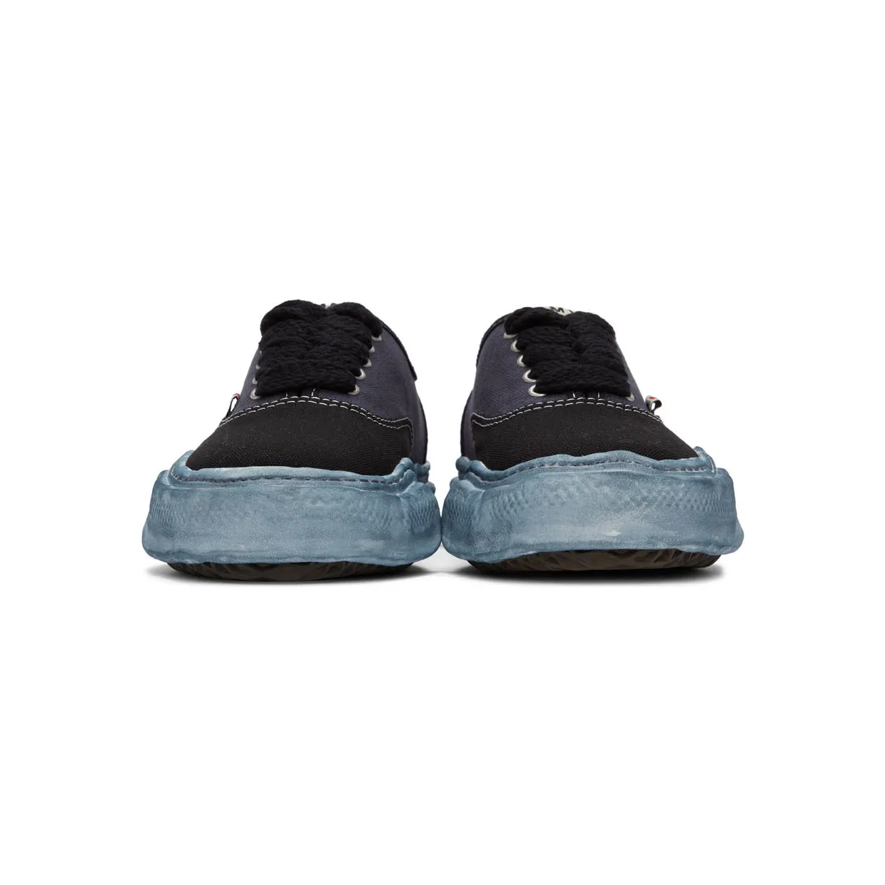 Miharayasuhiro Grey & White Baker Over-Dyed Sneakers (A08FW724) (2)