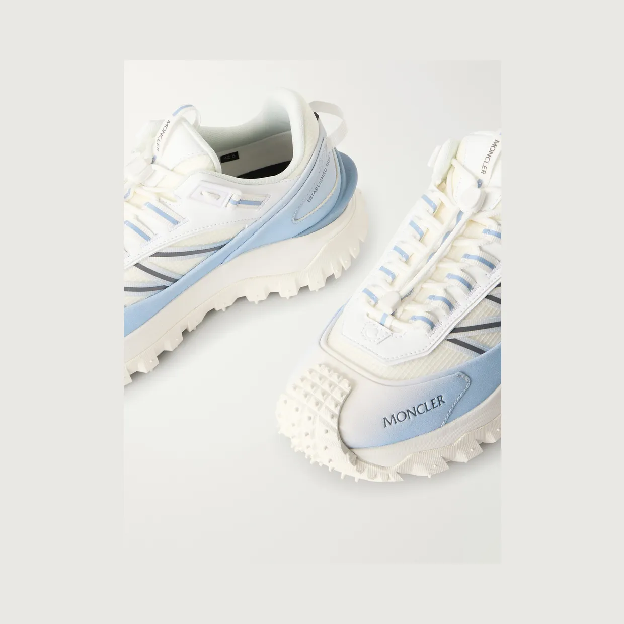 Moncler Trailgrip GTX Leather-Trimmed Mesh and Canvas Sneakers White (4M002-80-M8443-) (5)