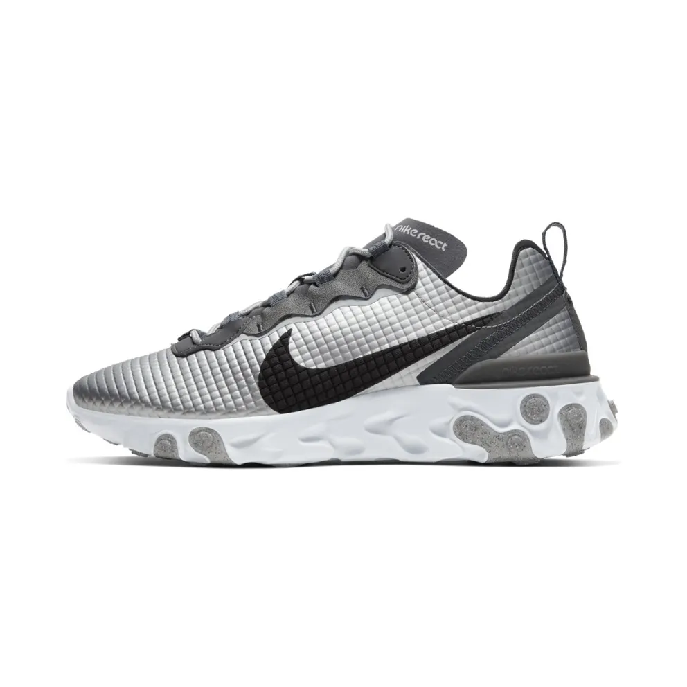 Nike React Element 55 PRM Quilted Grid – Silver (CI3835-001)