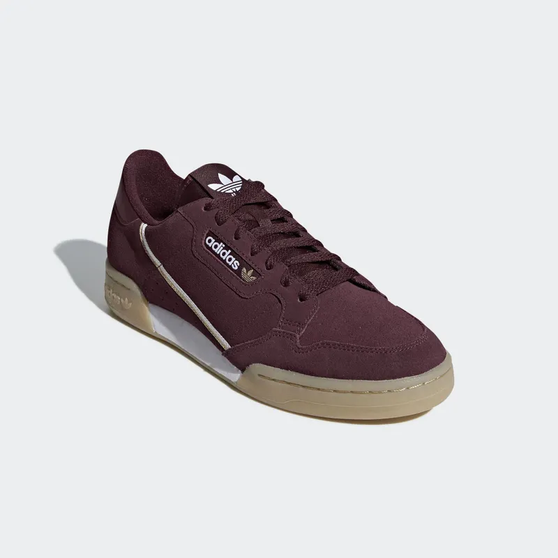 adidas  Continental 80 Maroon Cloud White Maroon/Cloud White/Gold Metallic (BD7651)