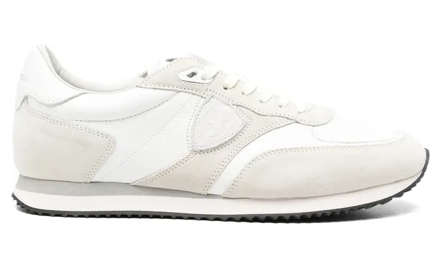 Philippe Model BLVille Panelled Logo-patch “White/Neutrals” (BVLU VD16)