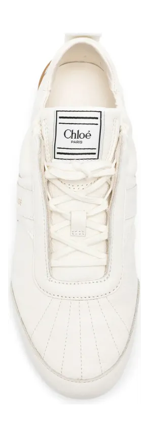 Chloé Kick Logo-print Lace-up “Neutrals” (26A15RYJ 122) (2)