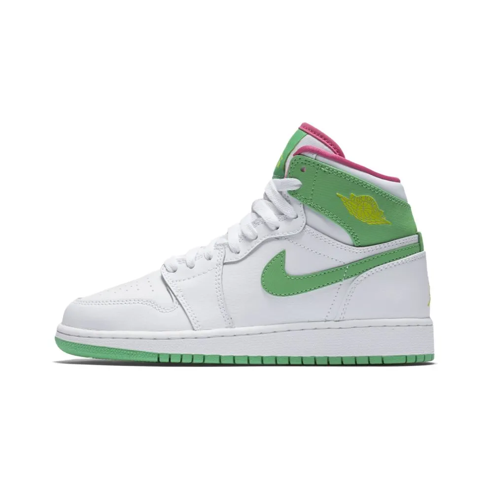 Jordan 1 Retro High Easter 2017 (GS) White/Gamma Green-Vivid Pink-Cyber (332148-134)