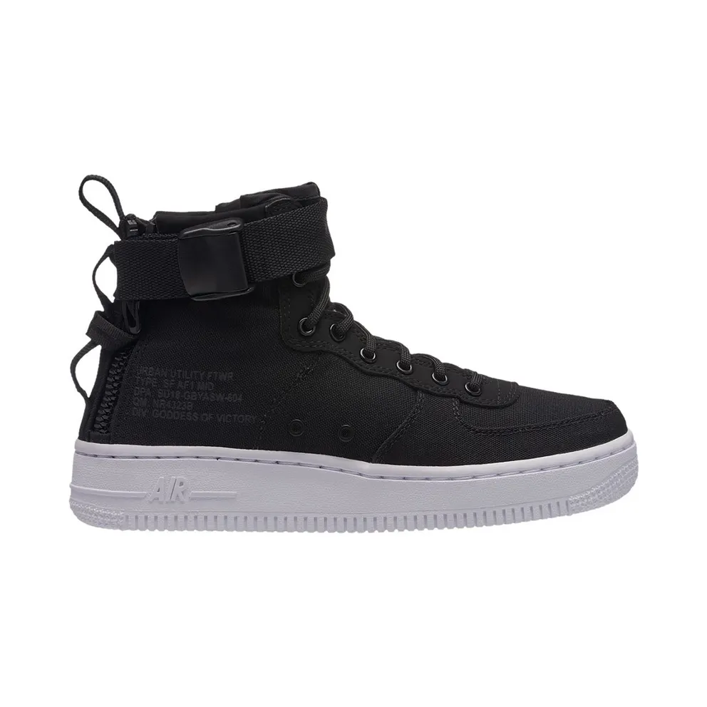 Nike SF Air Force 1 Mid Black Anthracite White (GS)