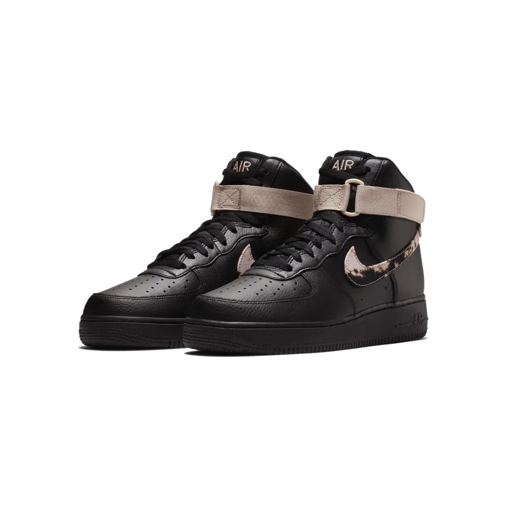 Nike Air Force 1 High Acid Wash Pack Black Black/White-Particle Beige (AR1954-002)