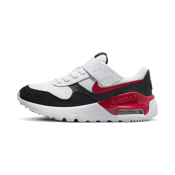 Nike Air Max SYSTM “White / Black / Gym Red” (DQ0285-117)