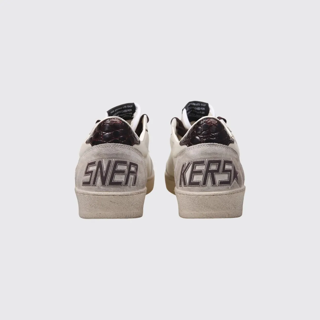 Golden goose Vintage-Effect Ball Star Leather Sneakers with Contrast Logo White (GMF00117F00873515985) (2)