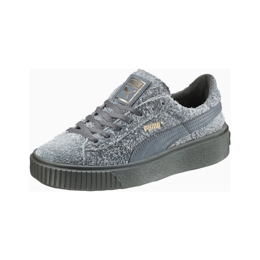 Puma SUEDE PLATFORM ELEMENTAL “GREY/STEEL GREY” (362224-02)