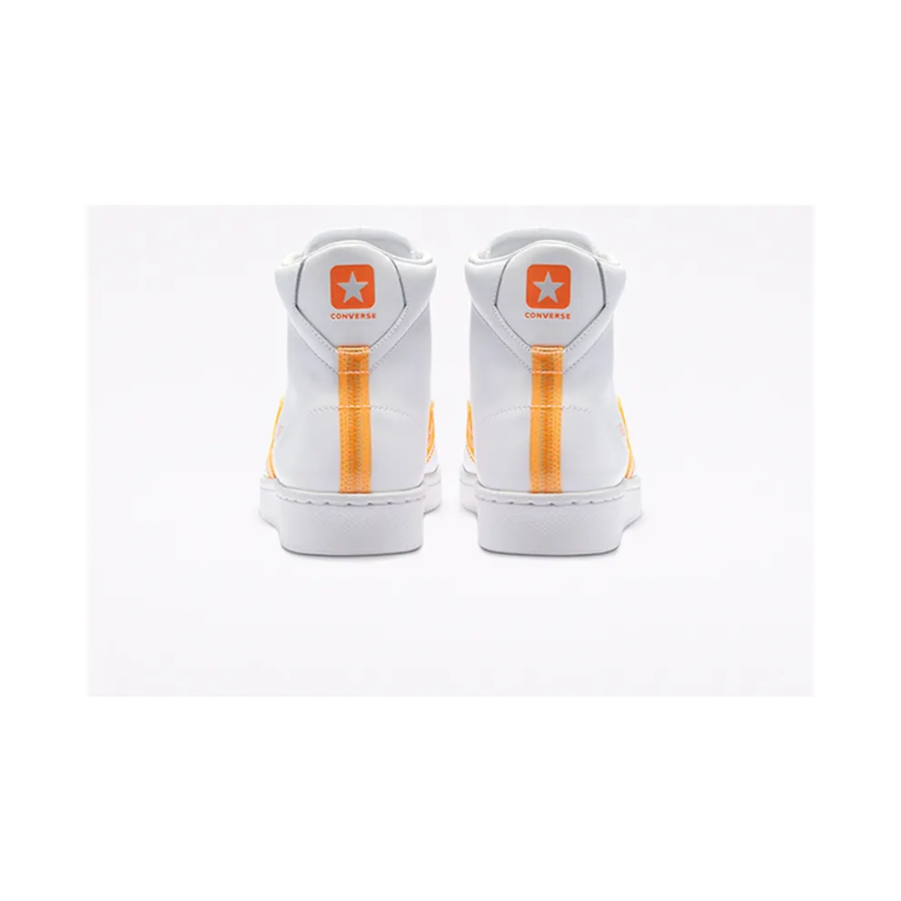 Converse Pro Leather Hi Hi-Vis White Flash Orange White/Flash Orange-White (169500C)