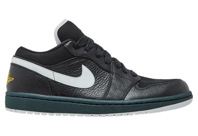 Air Jordan One Low Black / Taxi Dark Pine White (350571-072)