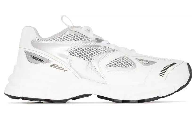 Axel Arigato White & Silver Marathon Sneakers (93036)