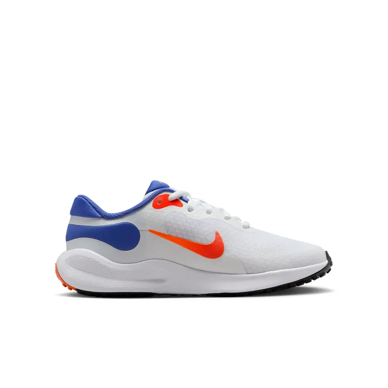 Nike Revolution 7 White Astronomy Blue Total Orange Team Orange (FB7689-102)