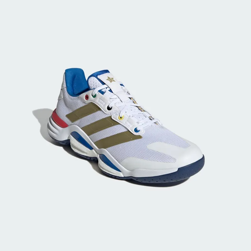 Adidas Stabil 16 Indoor Cloud White / Gold Metallic / Dark Blue (JP5770)