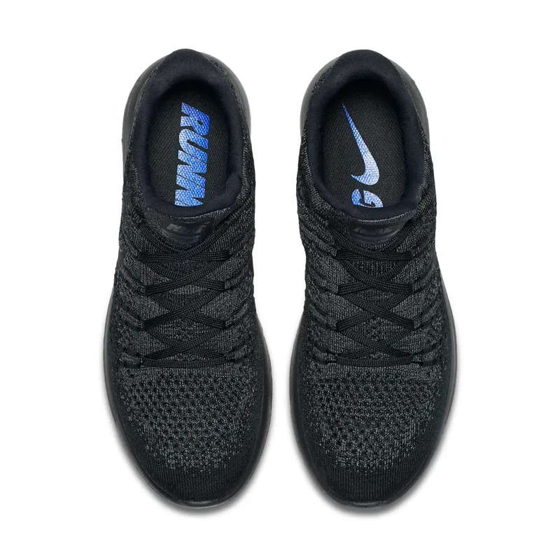Nike Lunar Epic Low Flyknit 2 Black Dark Grey Black/Dark Grey-Racer Blue-Black (863779-004)