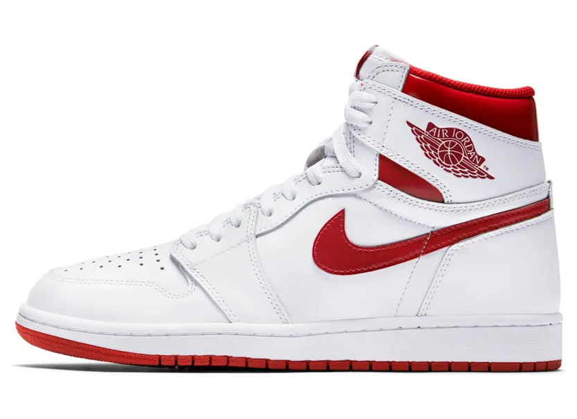 Air Jordan 1 Retro Metallic “White / Varsity Red” (555088-103)