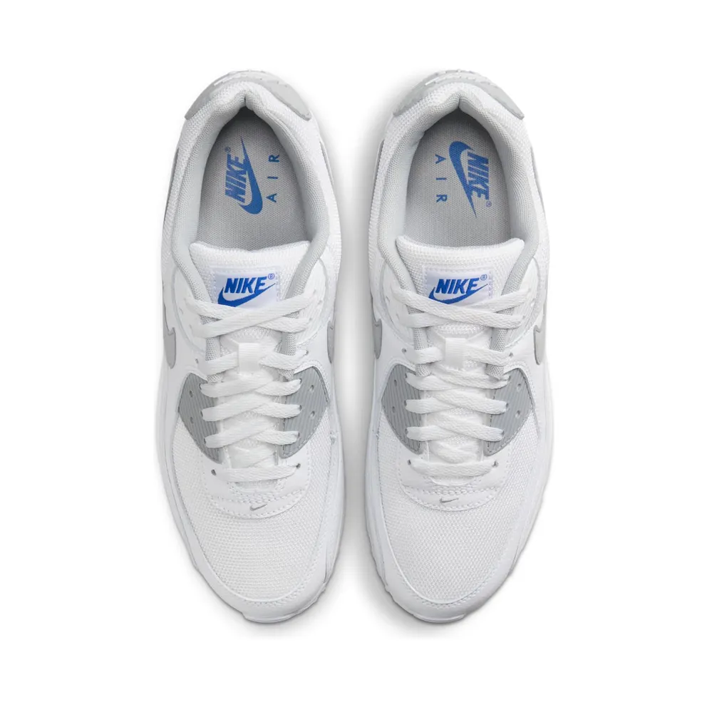 Nike Air Max 90 White Racer Blue Light Smoke Grey (HM0705-100)