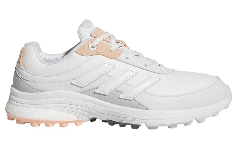 adidas Zoysia Spikeless Golf Dash Grey Crystal White Powder Coral (IH2243)