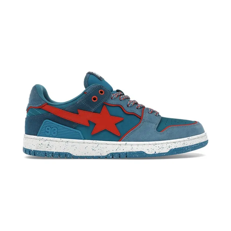 A Bathing Ape Sk8 Sta #7 M2 Outdoor Pack Blue Red (1K30191326-BLU)