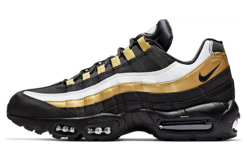 Nike Air Max 95 OG “Black / Metallic Gold / White” (AT2865-002)