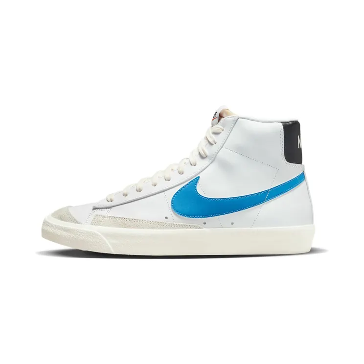Nike Blazer Mid 77 Vintage “White / Black / Sail / Light Photo Blue” (BQ6806-118)