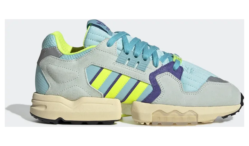 adidas ZX Torsion Clear Aqua / Solar Yellow / Purple (EF4343)