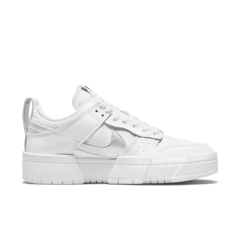 Nike Dunk Low Disrupt White Silver (W) (DJ6226-100)