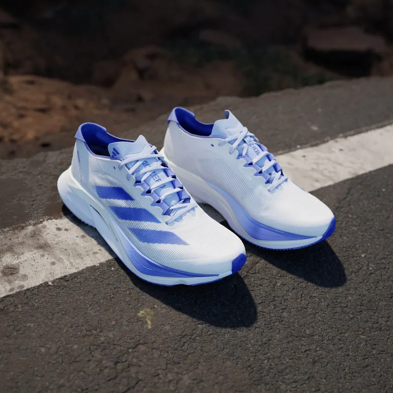Adidas Adizero Boston 12 Cloud White / Lucid Blue / Cobalt Blue (JI4479)