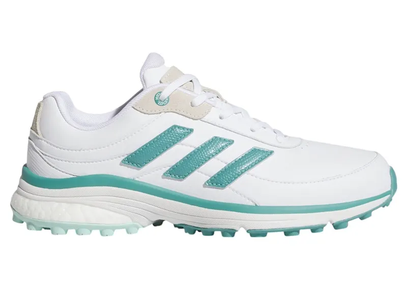 adidas Zoysia Spikeless Golf Cloud White Powder Teal Semi Flash Aqua (JS0538)