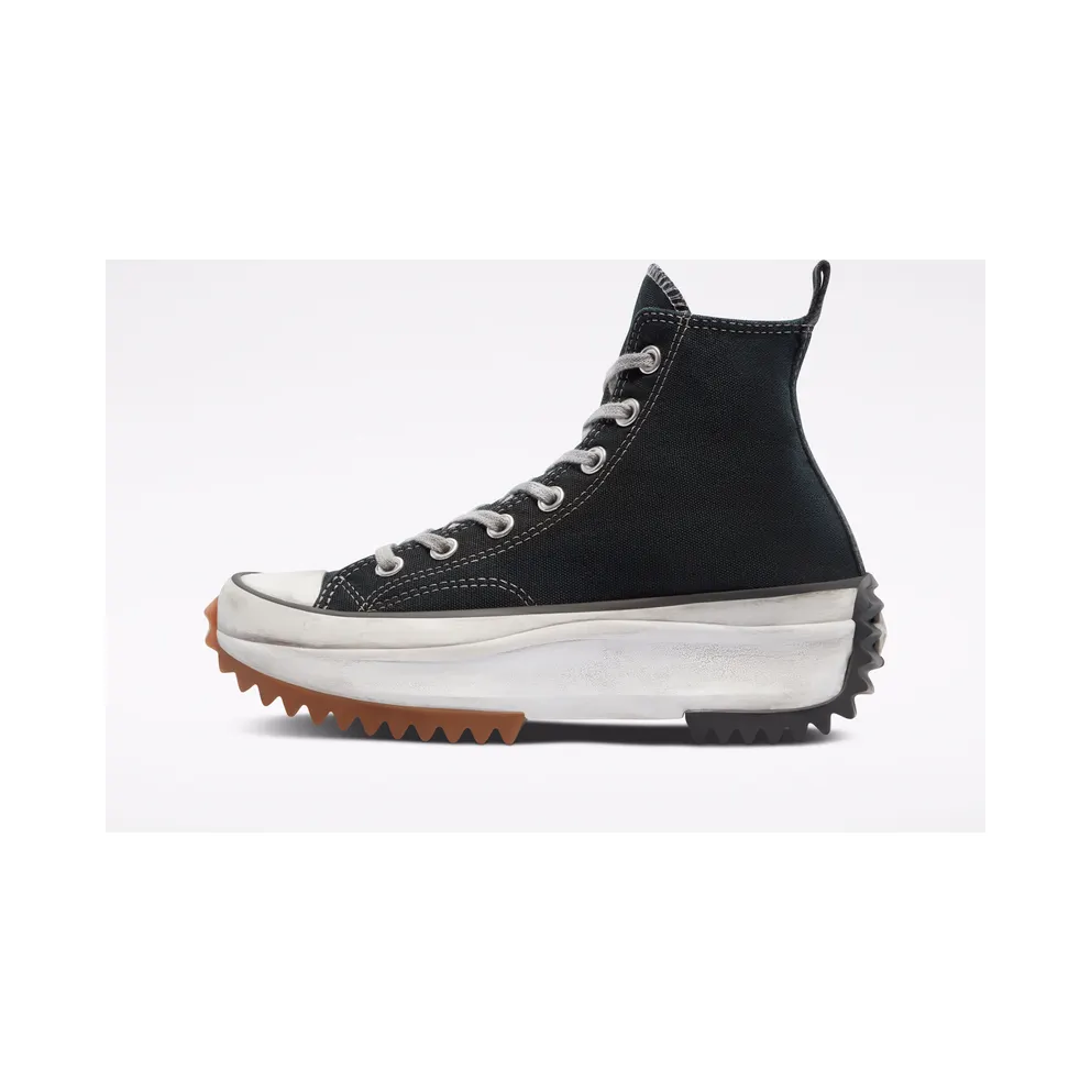 Converse Run Star Hike Smoked Canvas High Top Black Black (168297C)