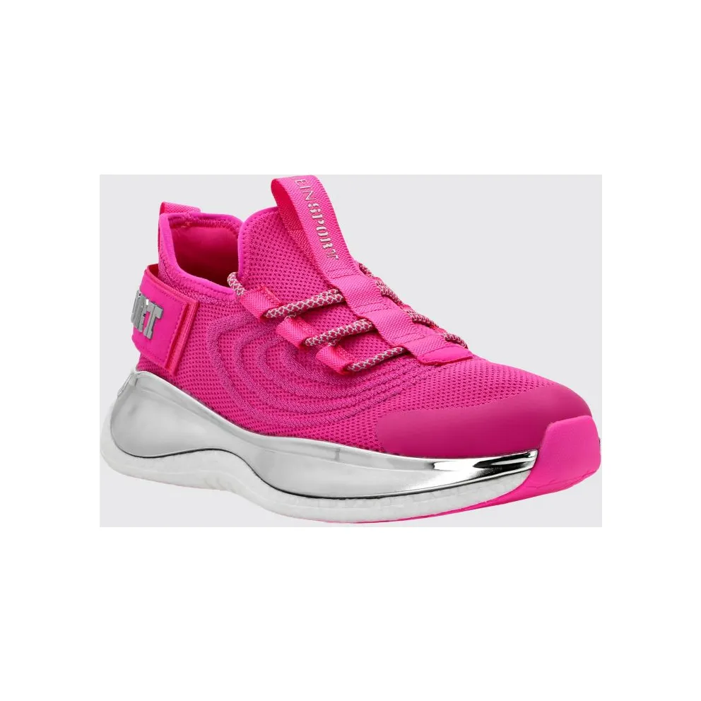 Plein Sport Runner Low-Top in Viscose Jersey with Serrated Sole Fuchsia (SADSUSC0525STE003N87)