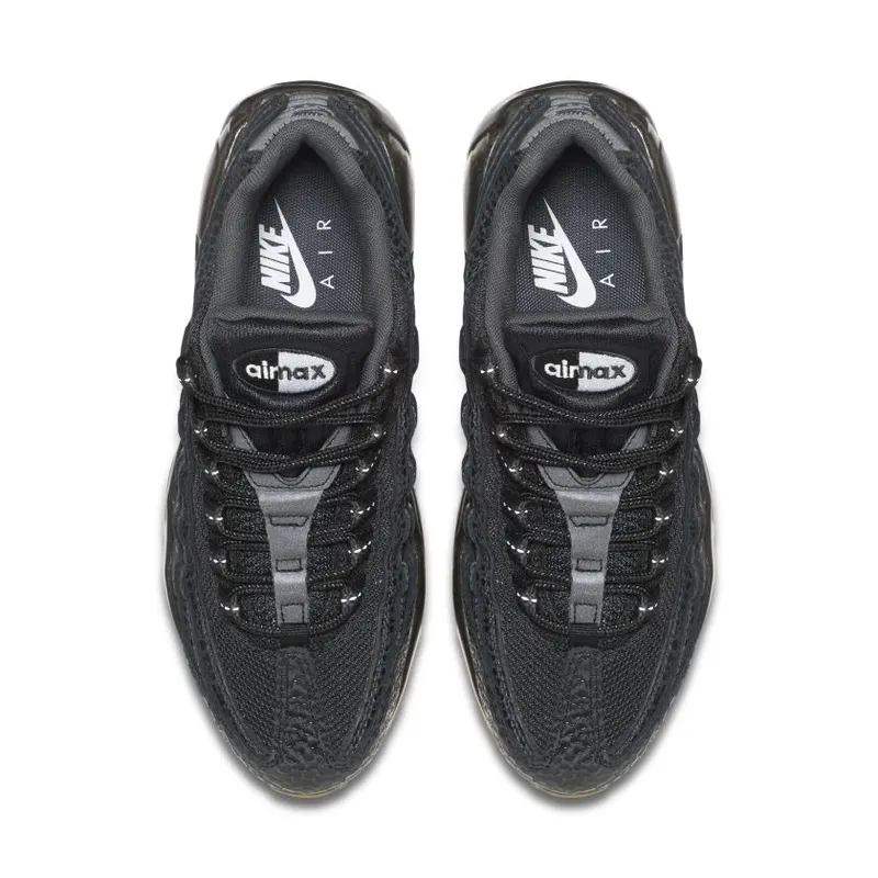 Nike Air Max 95 Black Metallic Hematite (W) Black/White-Anthracite-Metallic Hematite (807443-002)